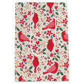 ウィンターホリデーズ深紅色 ミディアムペーパーバッグ (裏面)