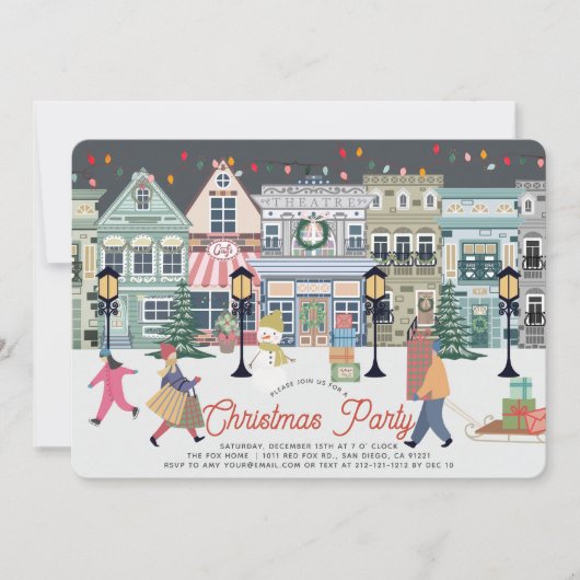 ウィンターホリデータウンクリスマスパーティー シーズンカード (正面)