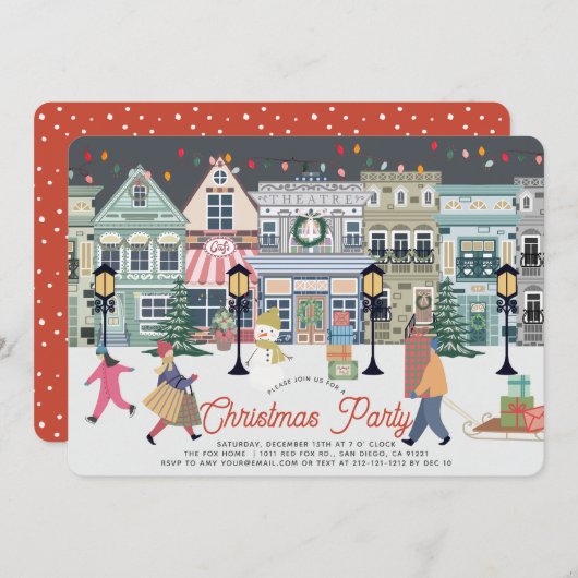 ウィンターホリデータウンクリスマスパーティー シーズンカード (正面/裏面)