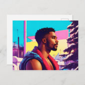 ウィンターホリデーハンク01 ポストカード (正面/裏面)