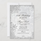 ウィンターホリデーバースデーパーティーの招待 招待状 (正面)