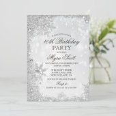 ウィンターホリデーバースデーパーティーの招待 招待状 (スタンド正面)