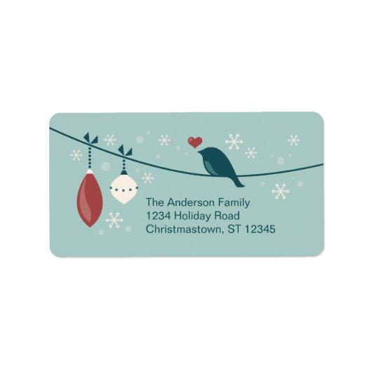 ウィンターホリデーバード ラベル (正面)