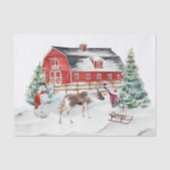 ウィンターホリデーバーントインデアガールクリスマス 薄葉紙 (正面)