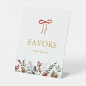 ウィンターホリデーパーティーは看板ペデスタルのサインを引き立てる 台座サイン (正面)