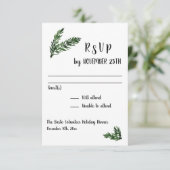 ウィンターホリデーパーティーイベント披露宴応答RSVP 出欠カード (スタンド正面)