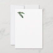 ウィンターホリデーパーティーイベント披露宴応答RSVP 出欠カード (裏面)