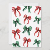 ウィンターホリデーブライダルシャワー招待 招待状 (裏面)