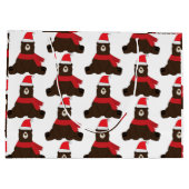 ウィンターホリデーブラウンベアーラージ抱き枕 ラージペーパーバッグ (裏面)