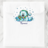 ウィンターホリデーベア ラウンドシール (バッグ)