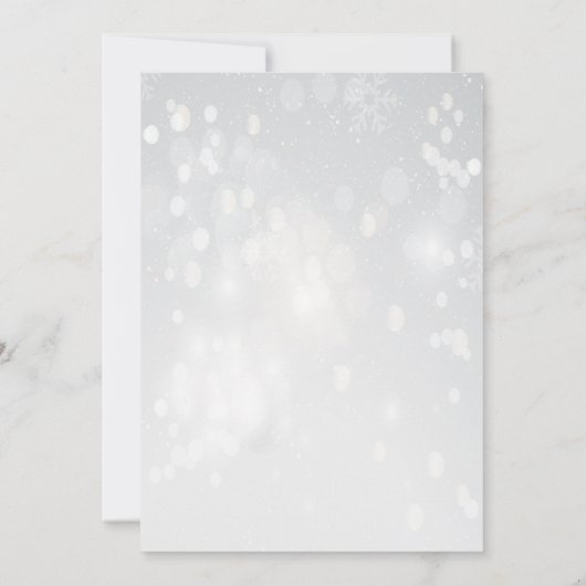 ウィンターホリデーベビーシャワー招待状 招待状 (裏面)