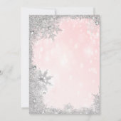 ウィンターホリデーベビーシャワー招待状 招待状 (裏面)