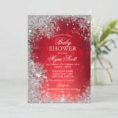 ウィンターホリデーベビーシャワー招待状 招待状 (スタンド正面)