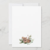 ウィンターホリデーベビーシャワー 招待状 (裏面)