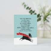 ウィンターホリデーボストンテリアパーティーのお知らせ 招待状 (スタンド正面)