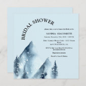 ウィンターホリデーマウンテンズブライダルシャワー招待 招待状 (正面/裏面)