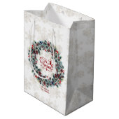 ウィンターホリデーリースティスザシーズンモノグラム ミディアムペーパーバッグ (裏面アングル)