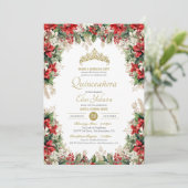 ウィンターホリデーレッドフロールデパスクアキンセアニラ 招待状 (スタンド正面)