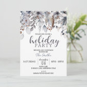 ウィンターホリデー企業のパーティーカクテルディナー 招待状 (スタンド正面)