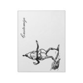 ウィンターホリデー小妖精や小人格言サンダー_コーブ ノートパッド (回転)