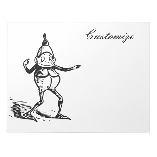 ウィンターホリデー小妖精や小人格言サンダー_コーブ ノートパッド (正面)