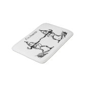 ウィンターホリデー小妖精や小人格言サンダー_コーブ バスマット (アングル)