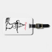 ウィンターホリデー小妖精や小人格言サンダー_コーブ ラゲッジタグ (正面横)