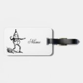 ウィンターホリデー小妖精や小人格言サンダー_コーブ ラゲッジタグ (裏面横)