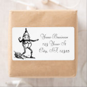 ウィンターホリデー小妖精や小人格言サンダー_コーブ ラベル (インサイチュ)