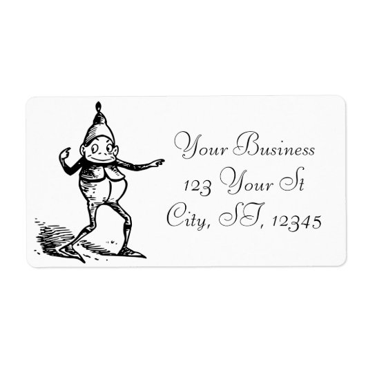 ウィンターホリデー小妖精や小人格言サンダー_コーブ ラベル (正面)