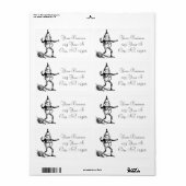 ウィンターホリデー小妖精や小人格言サンダー_コーブ ラベル (フルシート)