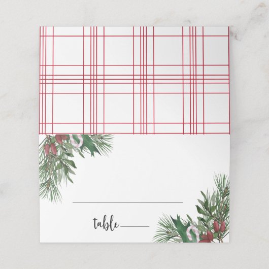 ウィンターホリデー座席表 プレイスカード (外部開封)