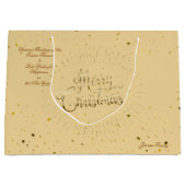 ウィンターホリデー抱き枕ウィッシュXMAX パーソナライズされた ラージペーパーバッグ (正面)