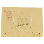 ウィンターホリデー抱き枕ウィッシュXMAX パーソナライズされた ラージペーパーバッグ (裏面)