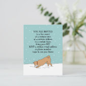 ウィンターホリデー柴犬パーティーのお知らせ 招待状 (スタンド正面)