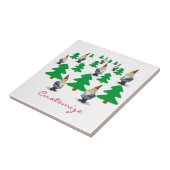 ウィンターホリデー格言クリスマスツリーズサンダー_コーブ タイル (側面)