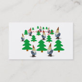 ウィンターホリデー格言クリスマスツリーズサンダー_コーブ 名刺 (裏面)