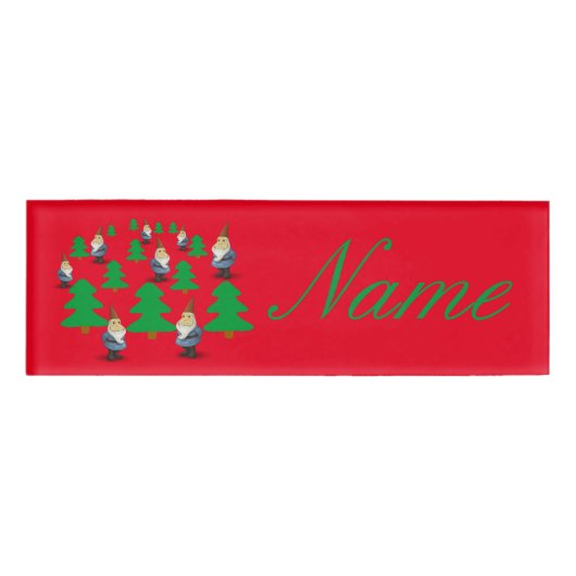 ウィンターホリデー格言クリスマスツリーズサンダー_コーブ 名札 (正面)