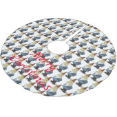 ウィンターホリデー格言サンダー_コーブ ブラッシュドポリエステルツリースカート (アングル)