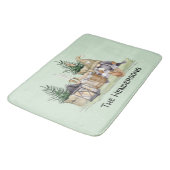 ウィンターホリデー格言素朴キャビン バスマット (アングル)