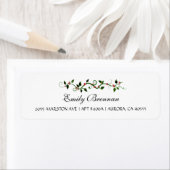 ウィンターホリデー結婚ズホリーベリー差出人住所 ラベル (インサイチュ)