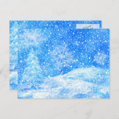 ウィンターホリデー葉書 シーズンポストカード (正面/裏面)