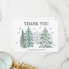 ウィンターホリデー サンキューカード