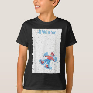 ウィンターホリデー スキー クリスマス スキーヤー Xmas スキー Tシャツ
