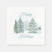 ウィンターホリデー スタンダードカクテルナプキン (正面)