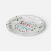 ウィンターホリデー ペーパープレート (アングル)