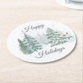 ウィンターホリデー ラウンドペーパーコースター (アングル)