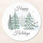 ウィンターホリデー ラウンドペーパーコースター (正面)