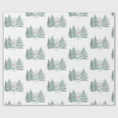 ウィンターホリデー ラッピングペーパー (フラット)