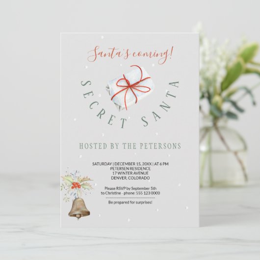 ウィンターホリデー |秘密のサンタクリスマスパーティー 招待状 (スタンド正面)